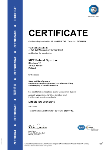 MPT Poland ISO 9001